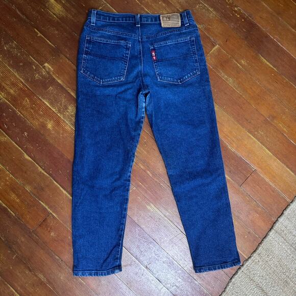 Vintage Y2K POLO Ralph Lauren Dark Wash Jeans Cropped Denim Ankle Zip Indie 6 - Picture 4 of 5
